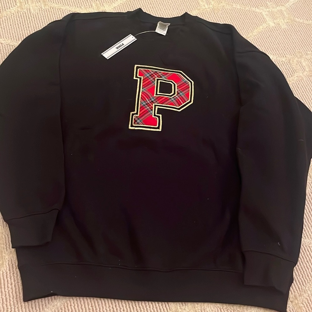 Pink Victoria secret sweatshirt new with tags s/p